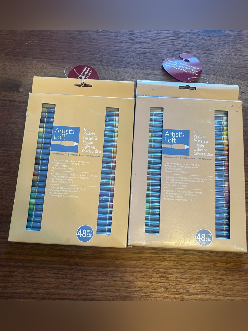 2 Boxes Artist’s Loft Oil Pastels 93 (2 boxes of 48, 3 missing) For Drawing